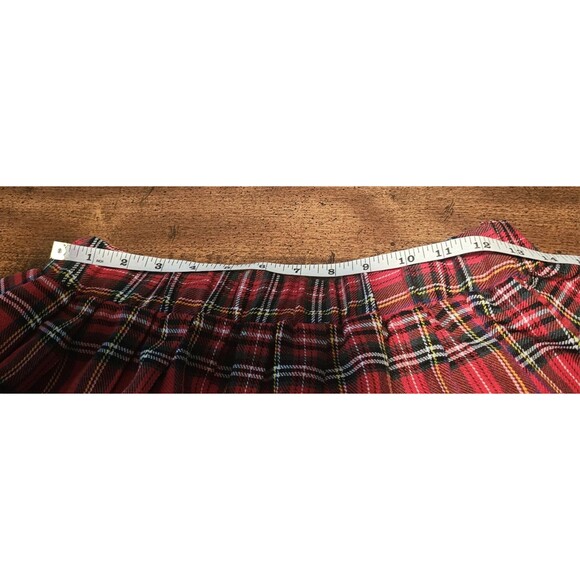ADOME XL Red Plaid Emo Y2K Goth Punk Cosplay Lolita Schoolgirl Sexy Mini Skirt - Picture 6 of 8